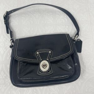 Coach Penny Patent Leather Mini Shoulder Bag